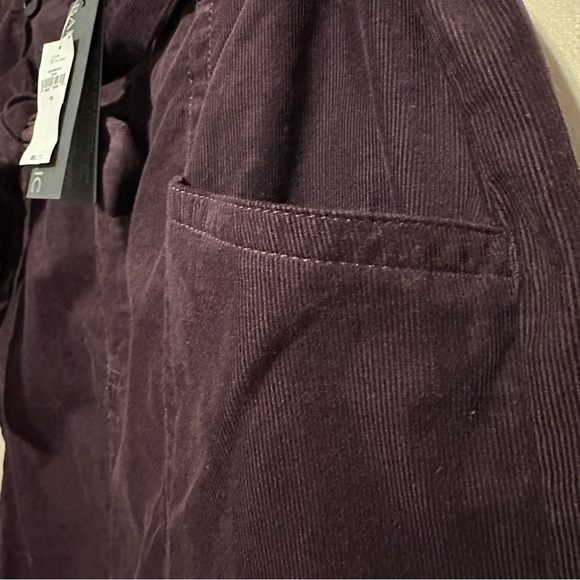 Banana Republic Corduroy Skirt Belted Waist size 16 Plum/Purple NWT - Picture 2 of 6